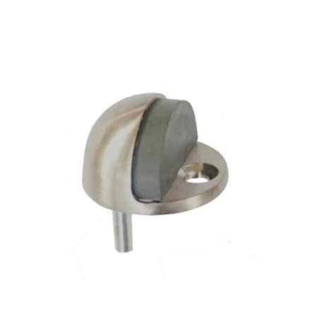 Orca Hardware Low Rise Dome Floor Stop With Gray Tip, US15 Satin Nickel Finish TH-23LP-15